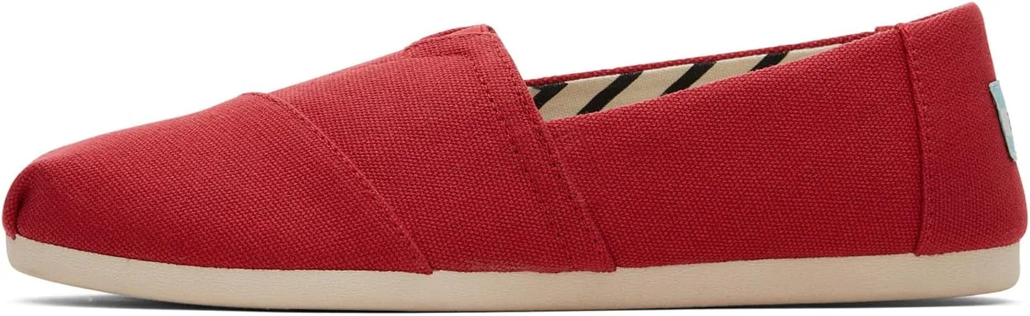 TOMS womens Alpargata Recycled Cotton Canvas
