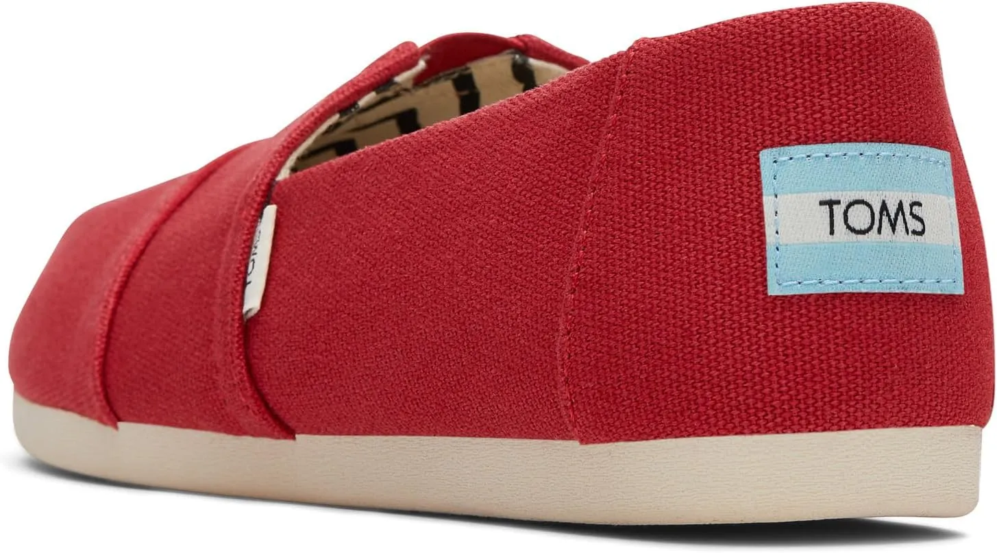 TOMS womens Alpargata Recycled Cotton Canvas