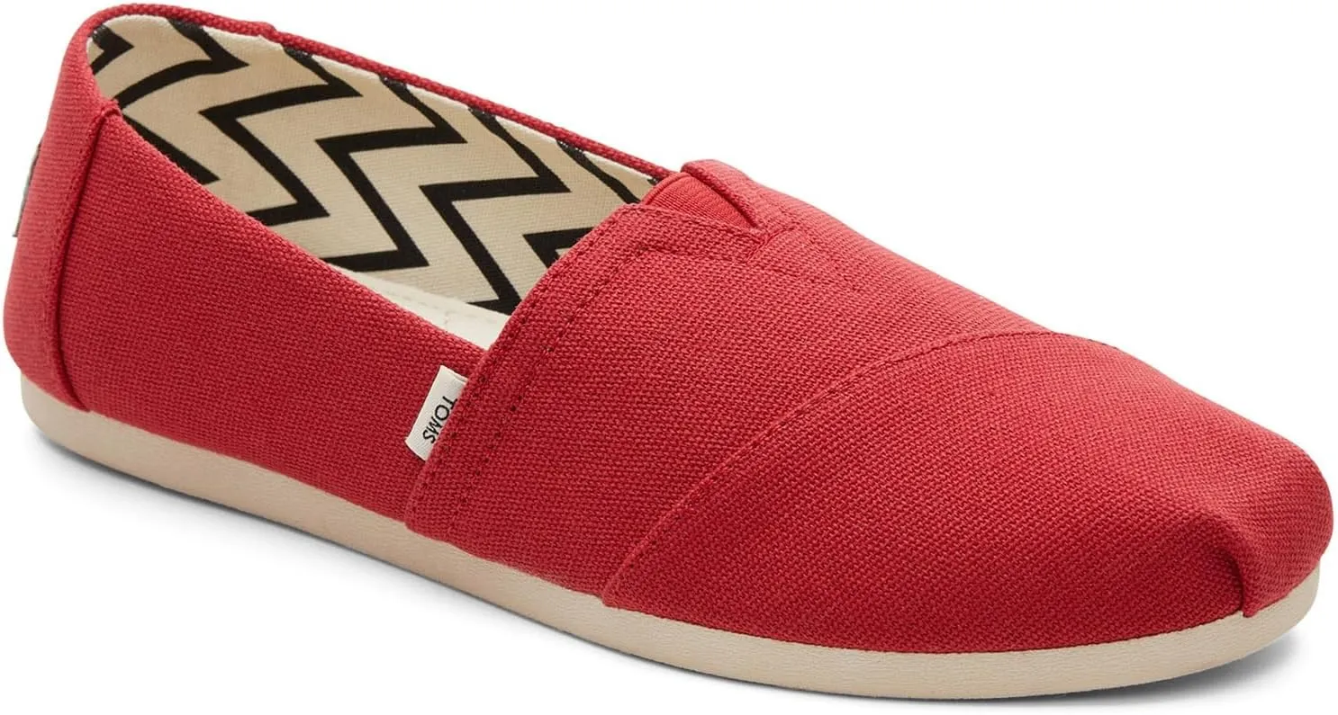 TOMS womens Alpargata Recycled Cotton Canvas