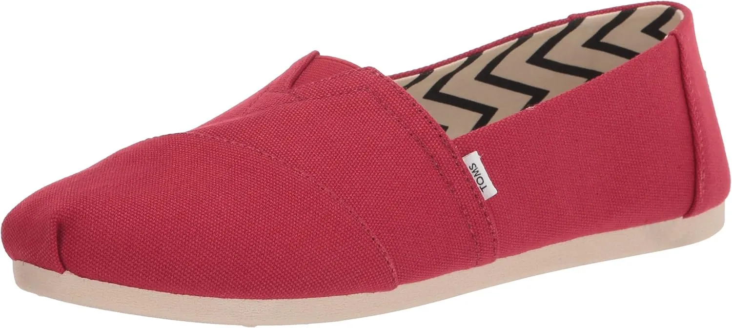 TOMS womens Alpargata Recycled Cotton Canvas