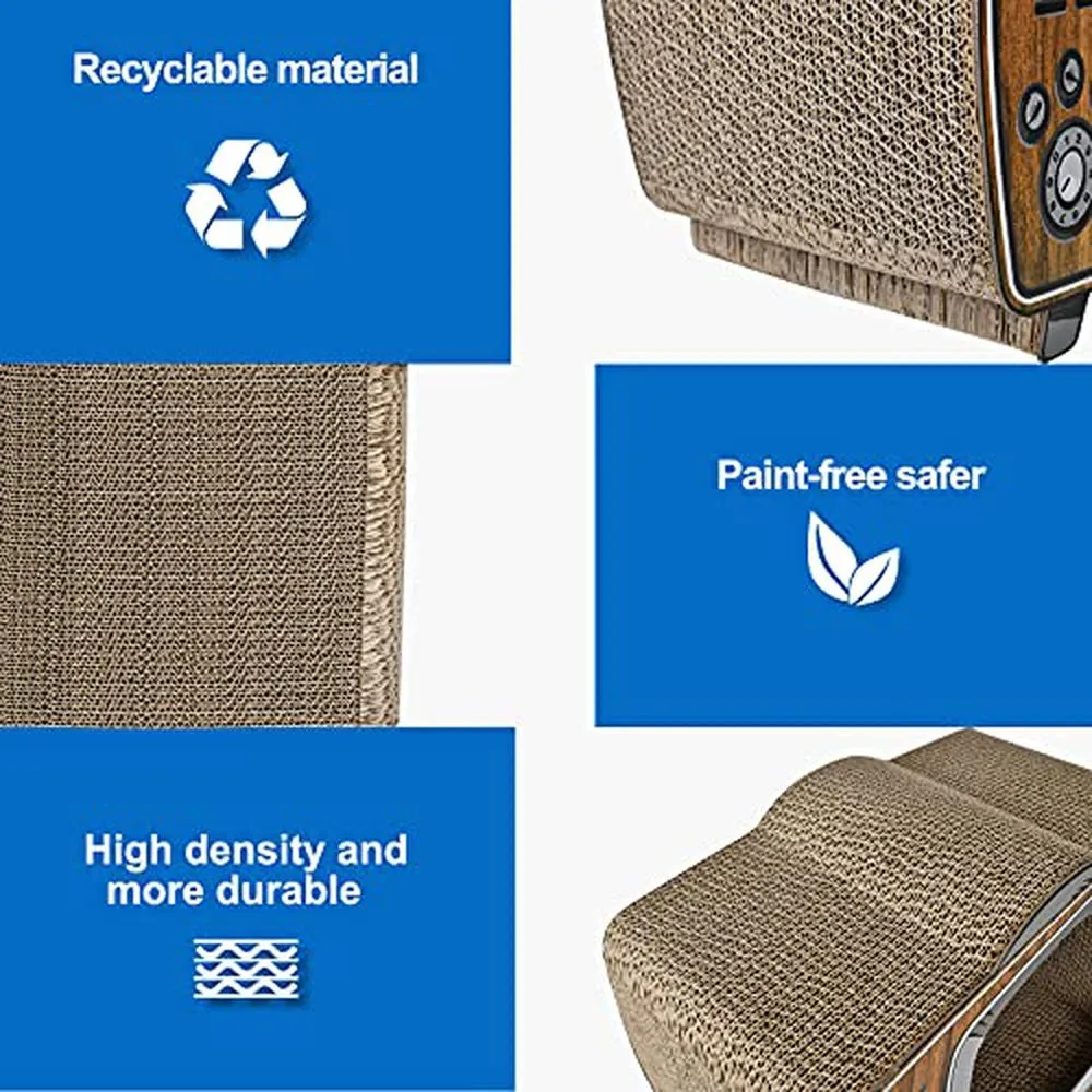 TV Cat Scratcher Cardboard Lounge Bed