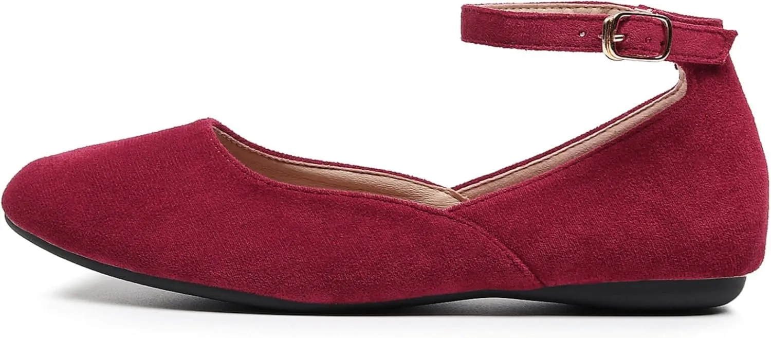 VenusCelia Women's Serenity Strap Flats Shoe