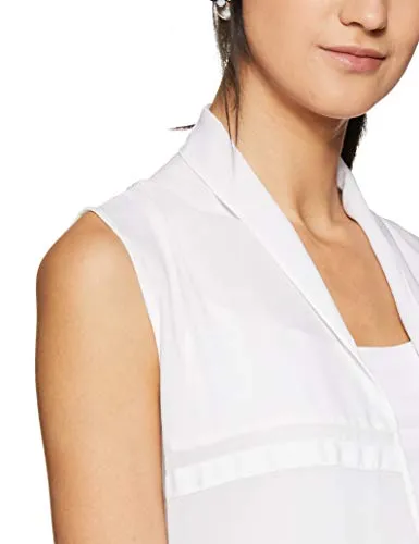 W for Woman Women's Cape Gilet (16AU32413-65106_White_8)