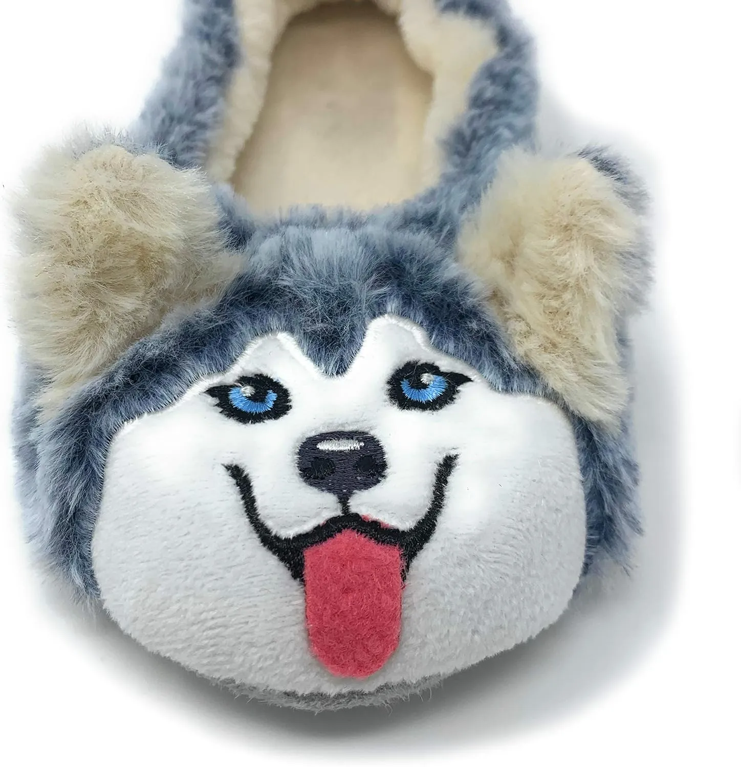 Womens Travel Buddy Animail Plush House Slippers, Trip Fuuny Novelty Fuzzy Socks