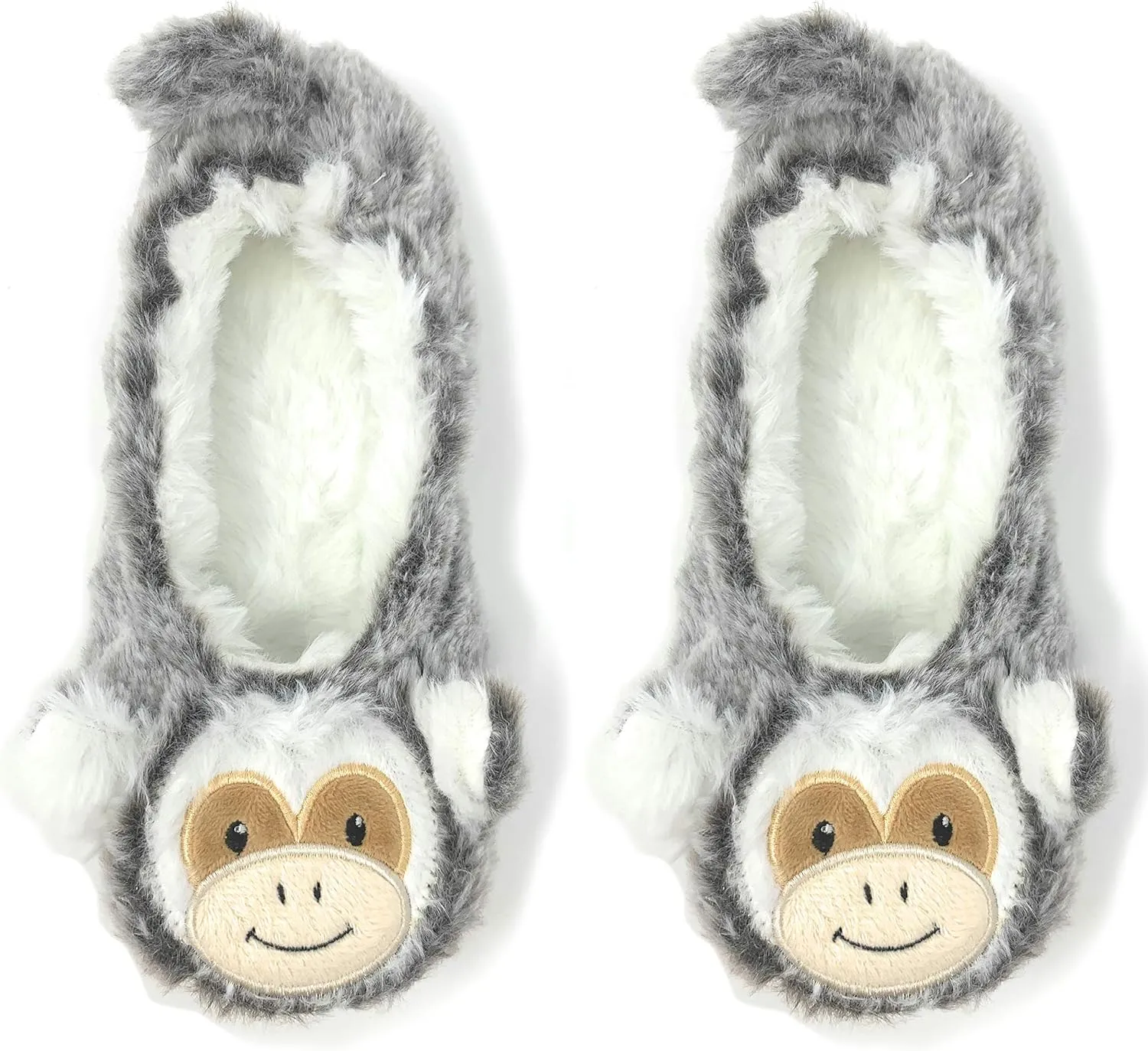 Womens Travel Buddy Animail Plush House Slippers, Trip Fuuny Novelty Fuzzy Socks
