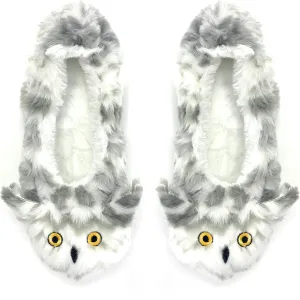 Womens Travel Buddy Animail Plush House Slippers, Trip Fuuny Novelty Fuzzy Socks