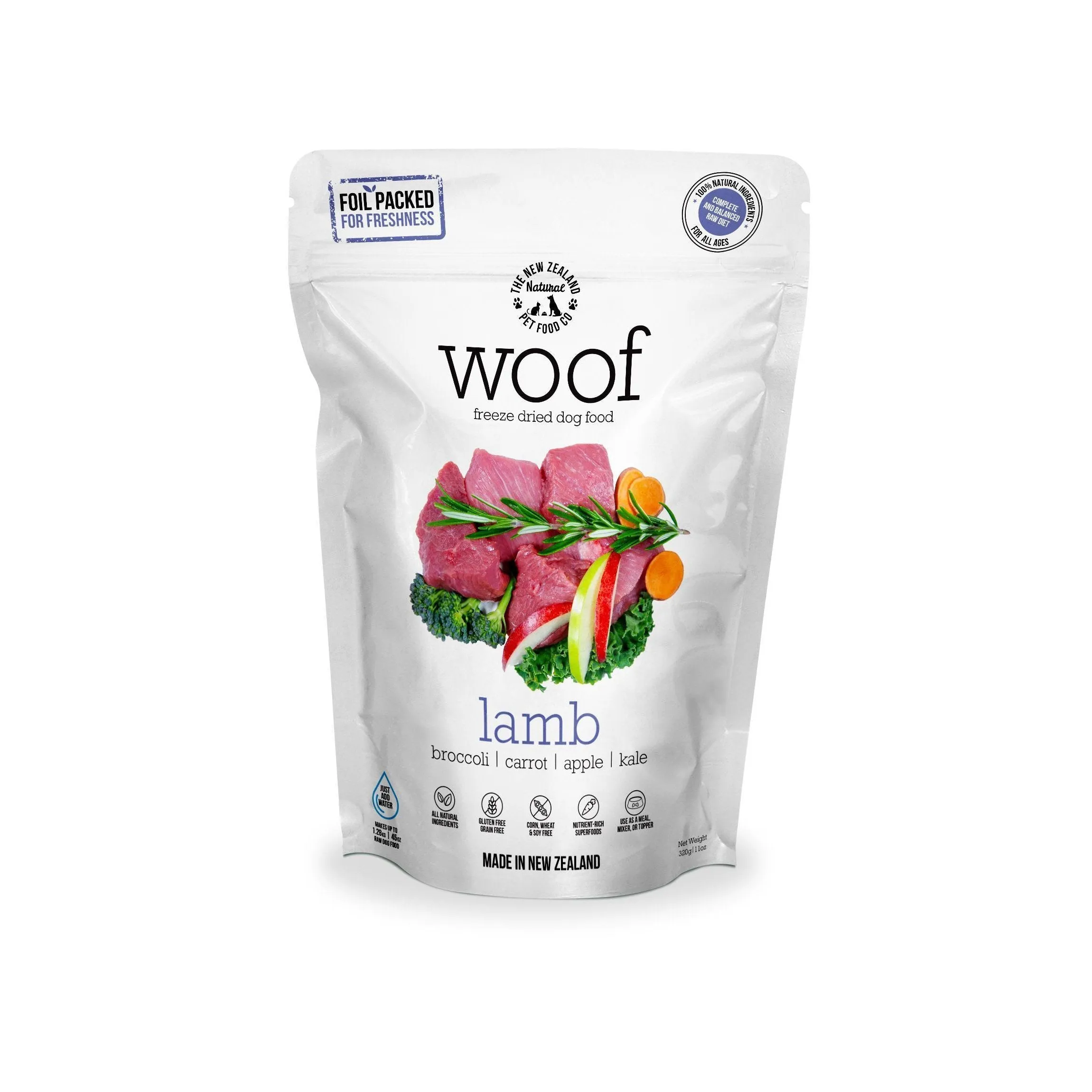 Woof Freeze Dried Dog Food Lamb 50g